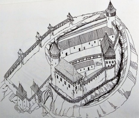 Podoba hradu v polovině 15. stol. 
