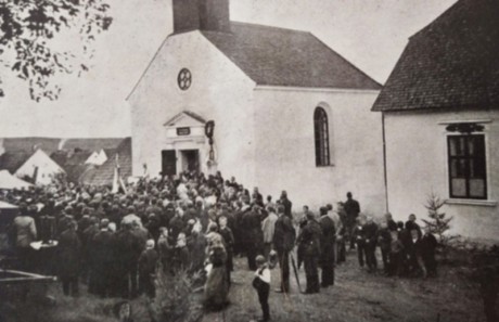 Kaple sv. Václava před postavením nového kostelíka 