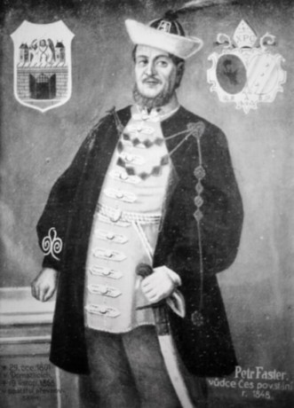 Domažlický rodák a vůdce povstání v roce 1848 v Praze Petr Faster