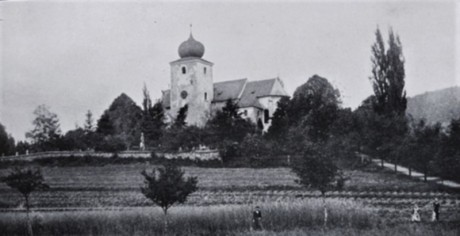 Děkanský kostel sv. Mikuláše ve Kdyni v roce 1925.