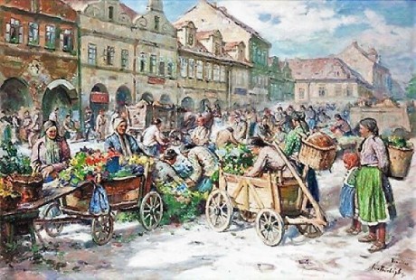 Jaro Procházka - Trh v Domažlicích