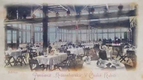 Česká Kubice - penzionát Krásnohorská - jídelna, nedatováno