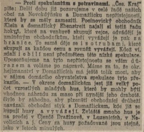 Venkov - 09.05.1915 - Domažlicko