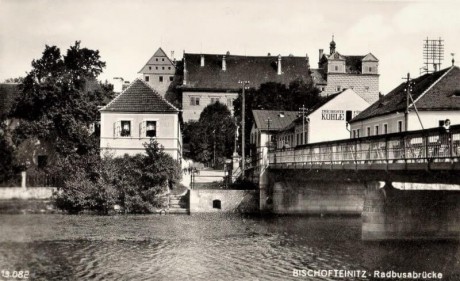 Ocelový most přes řeku Radbuzu