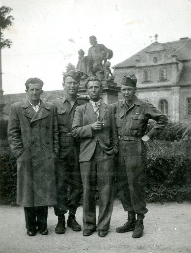 190218-2. Domažlice. Msgr. Staška. U.S. Army. 1945.