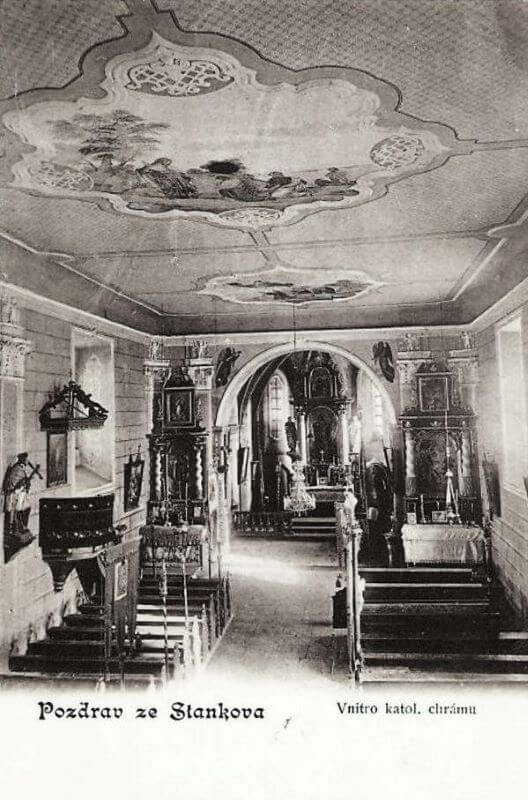 Interiér kostela sv. Jakuba Většího
