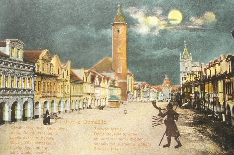 Žánrová pohlednice z počátku 20. stol.