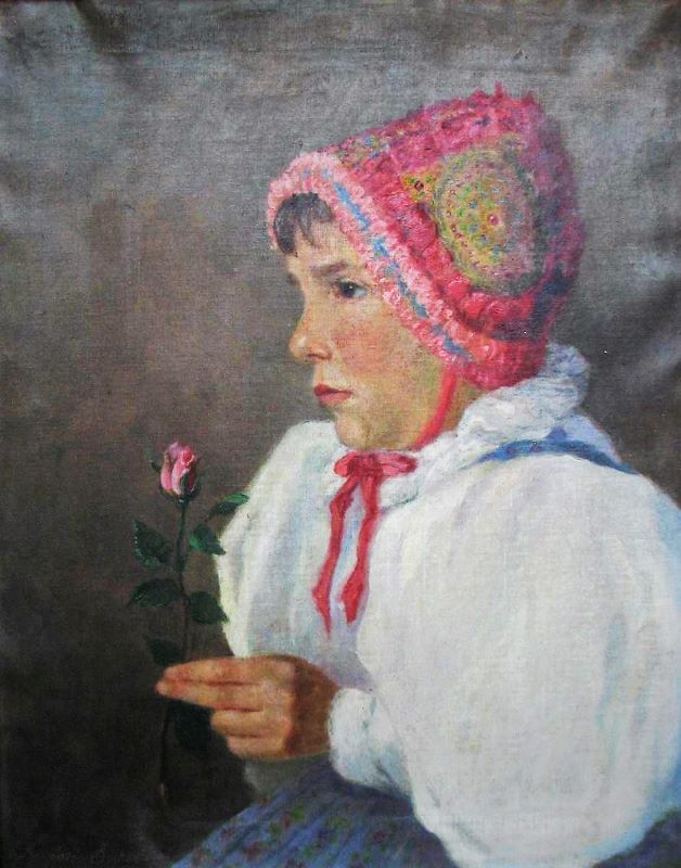 Děvčátko s růží