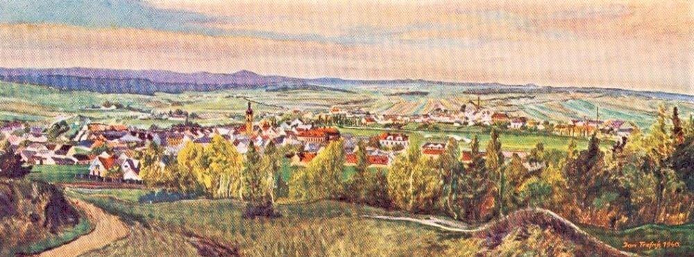 Pohled na Staňkov z Mastníku