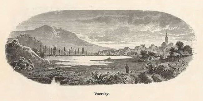 Všeruby na obraze K. Liebschera (1851 - 1906) 