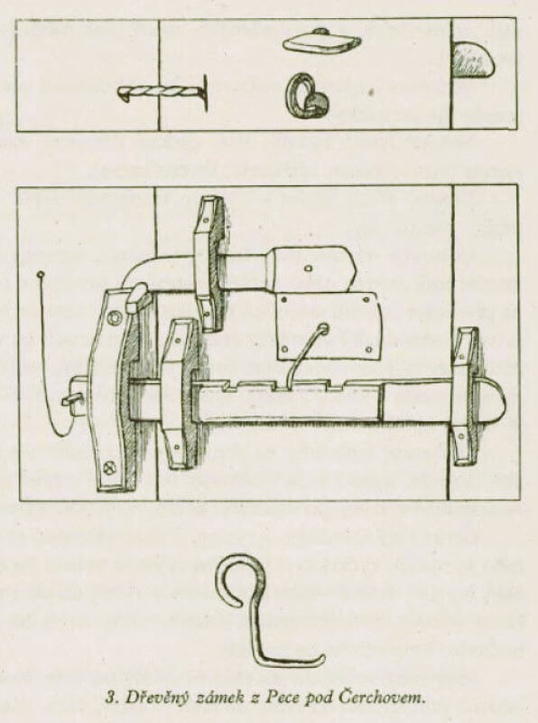 Dřevěné chodské zavírání z Pece p. Č.