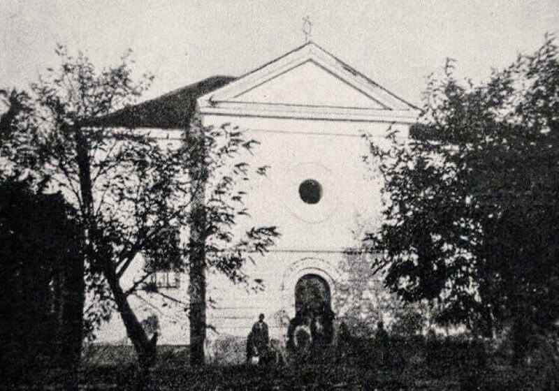 Synagoga byla vybudována v roce 1860 stavitelem Georgem Hallou.