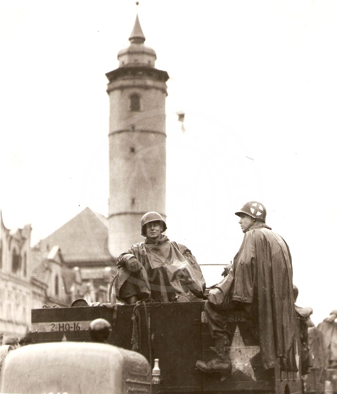 190217-18. Domažlice. Náměstí Míru. U.S. Army. 5. května 1945. (4)