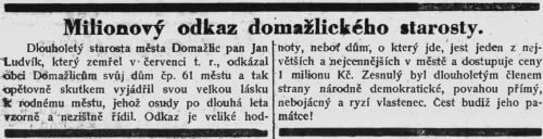 Čech -  02.10.1930 - Domažlice