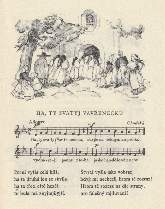 Píseň "Ha ty svatyj Vavřenečku"