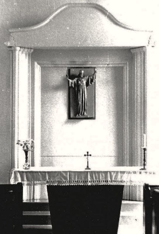 Interiér synagogy v dobách osídlení Československou církví husitskou