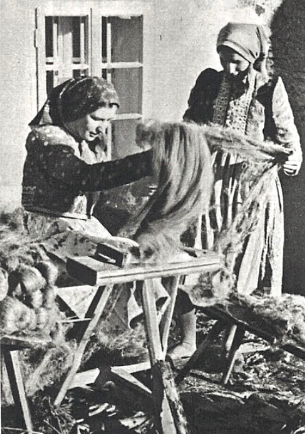 Hachlování - vochlování lnu 