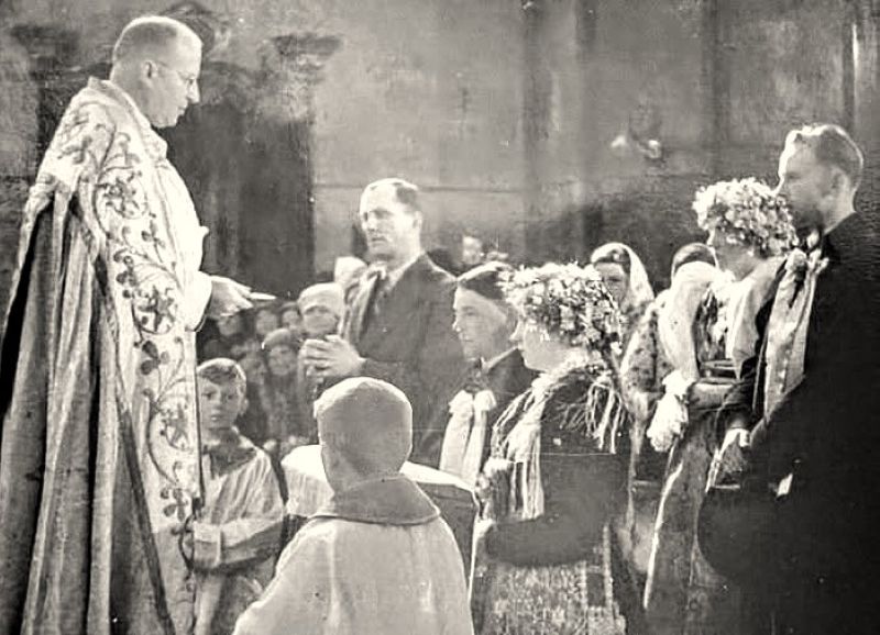 Chodská svatba v kostele