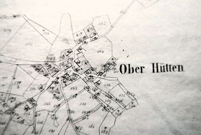 Katastrální mapa z r. 1838