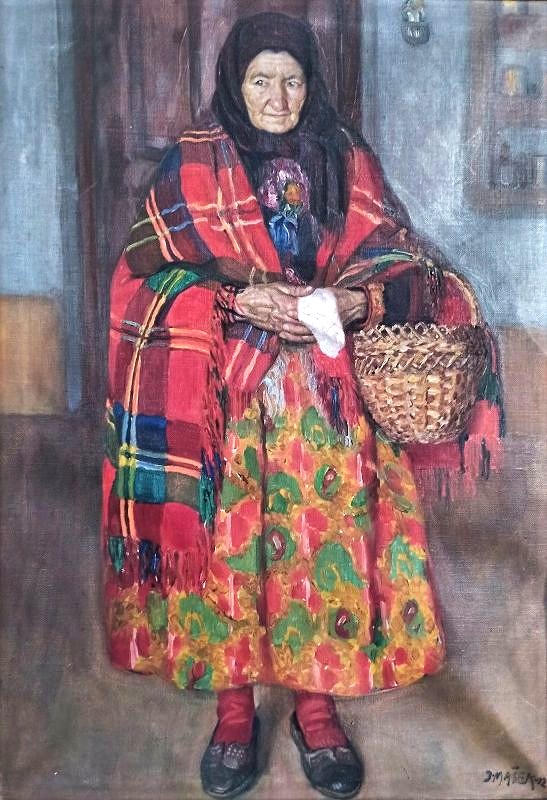 Stará žena v salupu