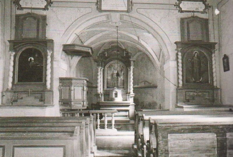 Kostelík sv. Václava - současný stav interiéru