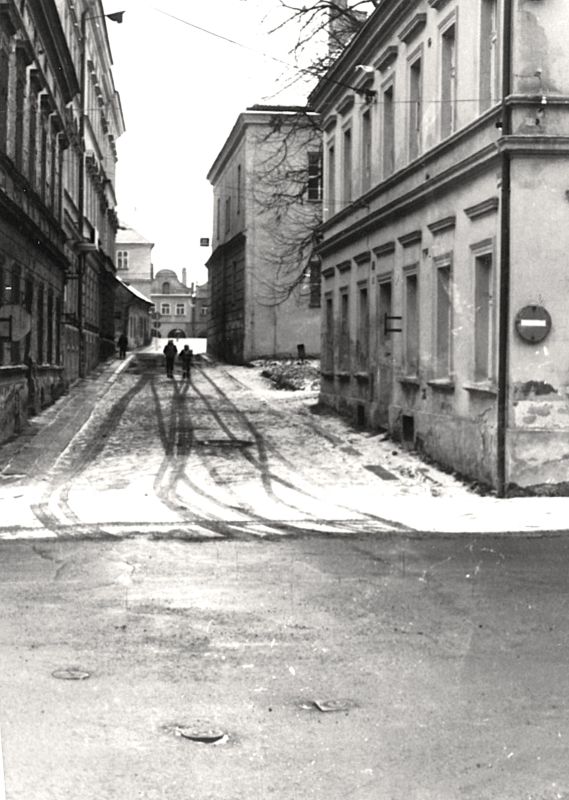 Zimní ulice Boženy Němcové 