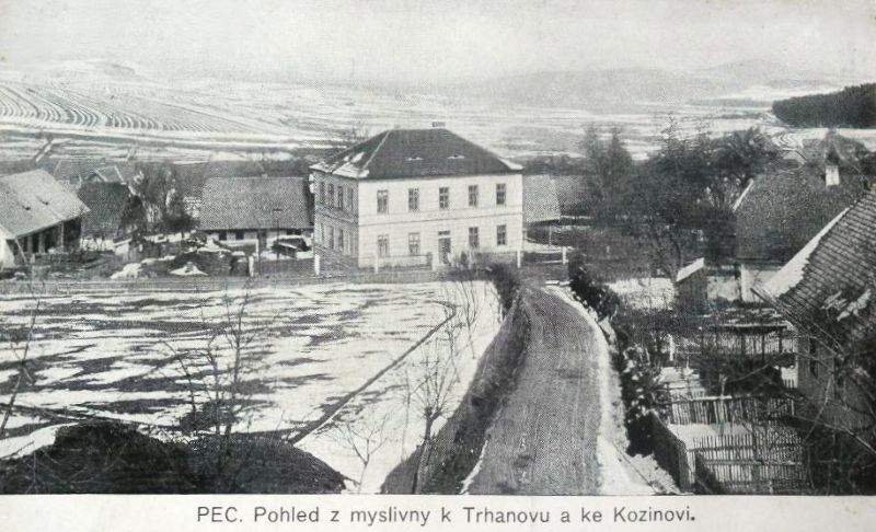 Pohled z myslivny k Trhanovu