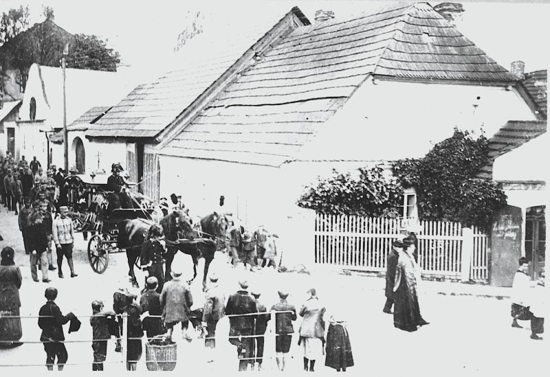 Hořejší předměstí - pohřeb