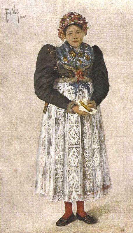 Nevěsta - kroj z konce 19. stol.