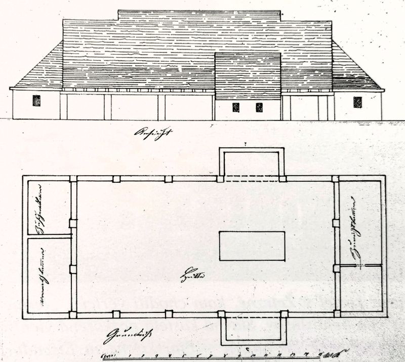 Budova sklárny z r. 1871