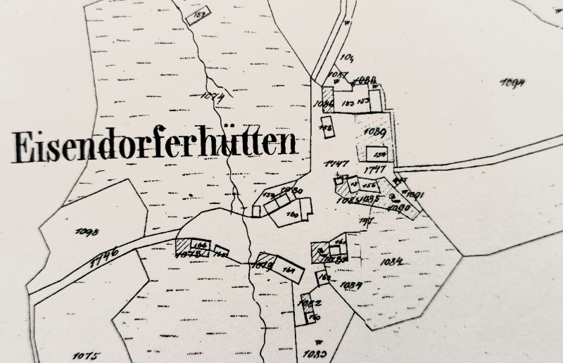 Katastrální mapa z r. 1838
