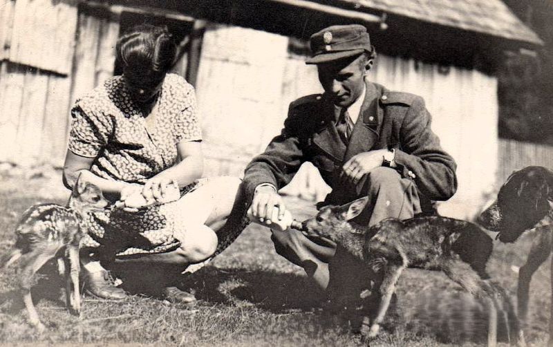 Manželé Klikovi obývali hájovnu do r. 1950, kdy ji museli opustit
