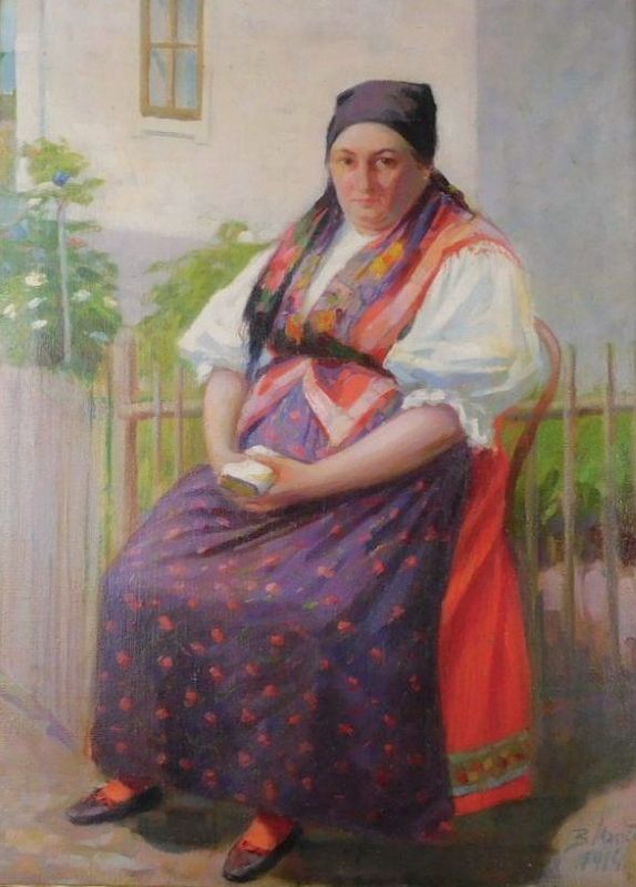 Břetislav Menčík - Sedící Chodka