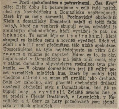 Venkov - 09.05.1915 - Domažlicko