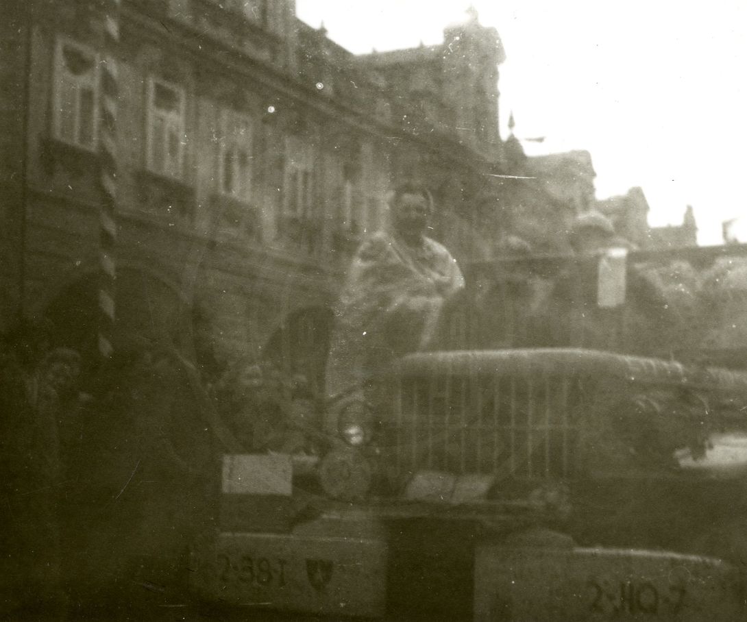 190217-45. Domažlice. Náměstí Míru. U.S. Army. 5. května 1945. (25)