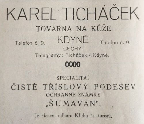 Kdyně, továrna na kůže, Karel Ticháček