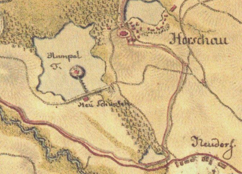 Historická mapa - část s Annabergem