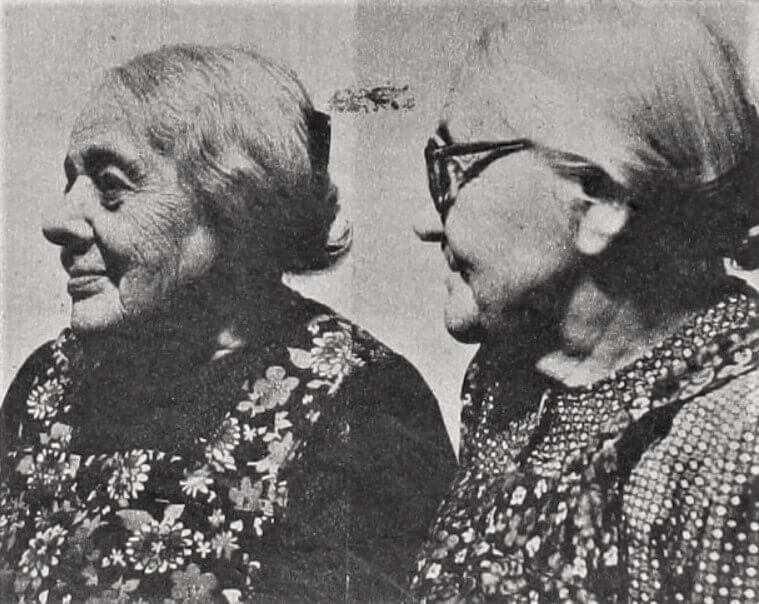 Sestry Bílkovy - starší Anně bylo 96 let a Marii 87 let